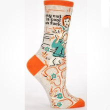 Load image into Gallery viewer, My Cat Is Cool As Fuck Socks