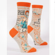 Load image into Gallery viewer, My Cat Is Cool As Fuck Socks