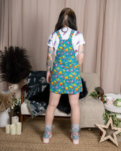 Load image into Gallery viewer, Rainbow Dinosaurs Stretch Twill Pinafore Dress