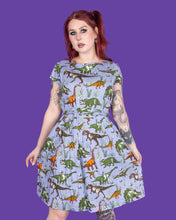 Load image into Gallery viewer, Jurassic Adventure Dinosaur Tea Dress With Pockets