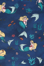 Load image into Gallery viewer, Amanda Mermaid Dark Blue Flared Dress