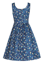 Load image into Gallery viewer, Amanda Mermaid Dark Blue Flared Dress