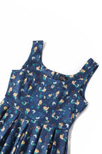 Load image into Gallery viewer, Amanda Mermaid Dark Blue Flared Dress