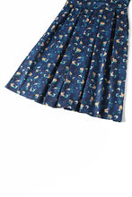 Load image into Gallery viewer, Amanda Mermaid Dark Blue Flared Dress