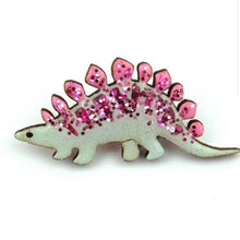 Load image into Gallery viewer, Stegosaurus Dino Pin Badge