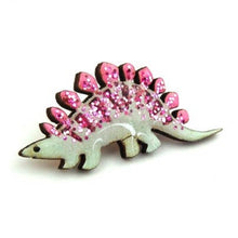 Load image into Gallery viewer, Stegosaurus Dino Pin Badge