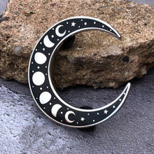 Load image into Gallery viewer, Moon Phases Crescent Enamel Pin