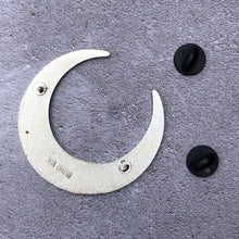 Load image into Gallery viewer, Moon Phases Crescent Enamel Pin