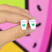 Load image into Gallery viewer, Coffee Cup Earrings