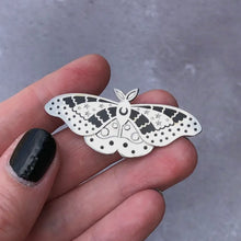 Load image into Gallery viewer, Emperor Moth Enamel Pin