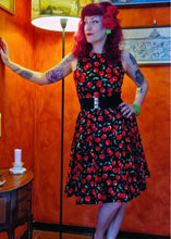 Load image into Gallery viewer, Annie Retro Cherry Swing Dress