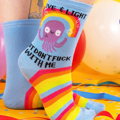 Love and Light Octopus Socks