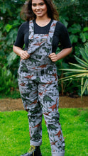 Load image into Gallery viewer, Adventure Dinosaur Stretch Twill Dungarees