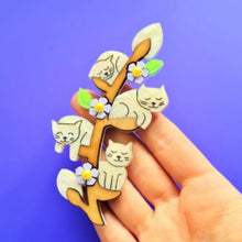 Load image into Gallery viewer, Pussy Willow Brooch