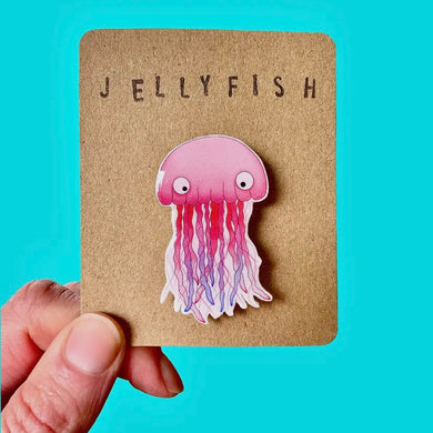 Pink Jellyfish Badge