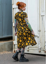 Load image into Gallery viewer, Rebel Romance Celestial Midi Stretch Smock Dress