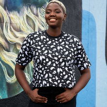 Load image into Gallery viewer, Rebel Romance x Yasmin Cousins Ghosties Cropped Boxy Tee