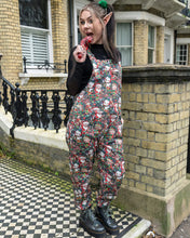 Load image into Gallery viewer, Festive: Christmas Cuties Stretch Twill Dungarees
