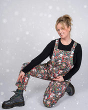 Load image into Gallery viewer, Festive: Christmas Cuties Stretch Twill Dungarees