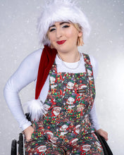 Load image into Gallery viewer, Festive: Christmas Cuties Stretch Twill Dungarees