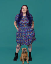 Load image into Gallery viewer, 90's Arcade Stretch Belted Tea Dress with Pockets