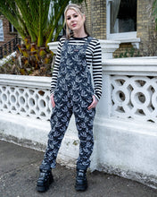 Load image into Gallery viewer, Checkerboard Swallow Stretch Twill Dungarees