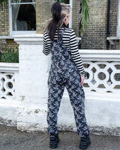 Load image into Gallery viewer, Checkerboard Swallow Stretch Twill Dungarees