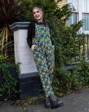 Load image into Gallery viewer, Cats and Mice Stretch Twill Dungarees