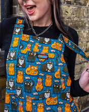 Load image into Gallery viewer, Cats and Mice Stretch Twill Dungarees