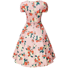Load image into Gallery viewer, Claudia Pink Strawberry Swing Dress