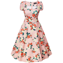 Load image into Gallery viewer, Claudia Pink Strawberry Swing Dress