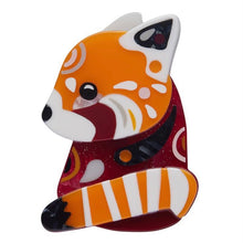 Load image into Gallery viewer, Erstwilder The Rakish Red Panda Brooch