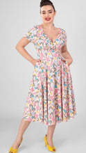 Load image into Gallery viewer, Maria Floral Whimsy Swing Dress