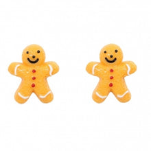 Load image into Gallery viewer, Collectif Gingerbread Stud Earrings