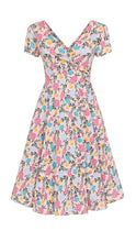 Load image into Gallery viewer, Maria Floral Whimsy Swing Dress