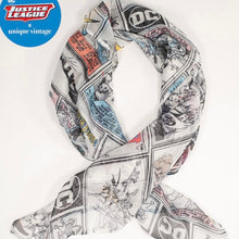 Load image into Gallery viewer, DC Comics x Unique Vintage Retro Comic Print Hair Scarf