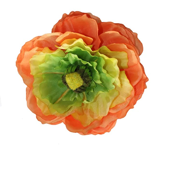 May - Single Ranunculus Orange Hair Flower