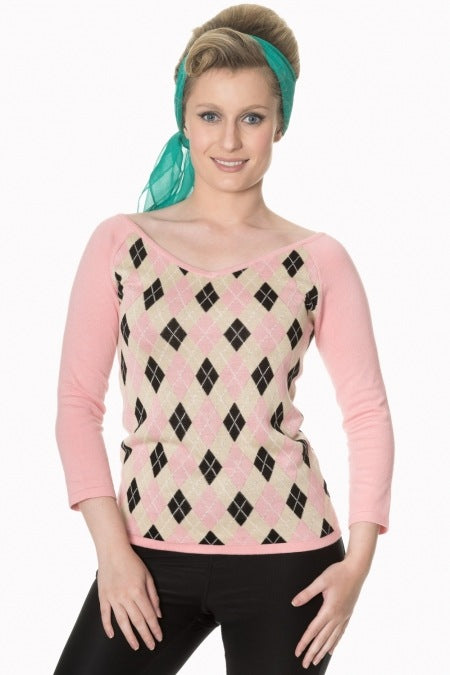 Great Heights Knit Top In Pink