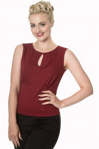 Basic Instinct Top Burgandy