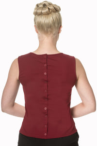 Basic Instinct Top Burgandy