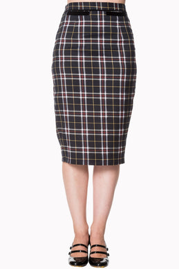 Bliss Pencil Skirt Tartan