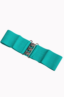 Vintage Stretch Belt Teal