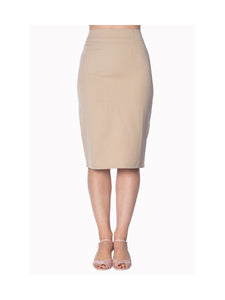 Paula Pencil Skirt Sand