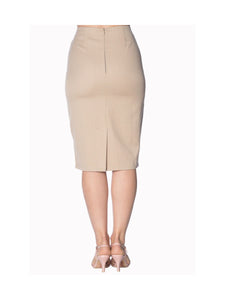 Paula Pencil Skirt Sand