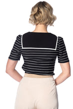 Load image into Gallery viewer, Pier Stripe Top Black