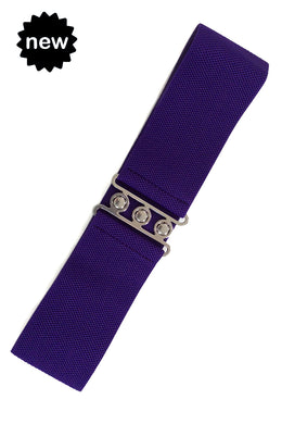 Vintage Stretch Belt Cadburry Purple