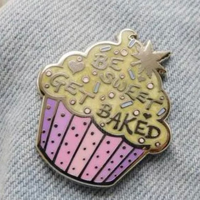 Get Baked Enamel Pin