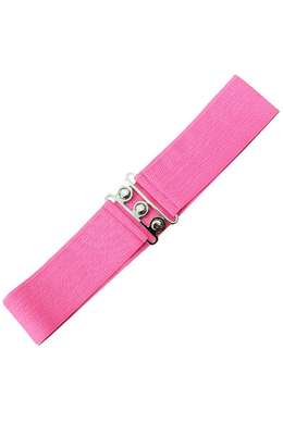 Vintage Stretch Belt Hot Pink