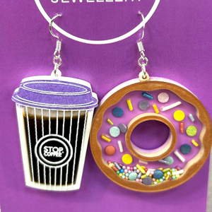Coffee & Donut Earrings