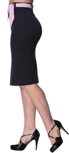 Grease Pencil Skirt Black